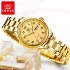 OLEVS 5567 Quartz Casual Watch Gift Alloy Watchband Round-dial Wristwatch Week Display Calendar Luminous